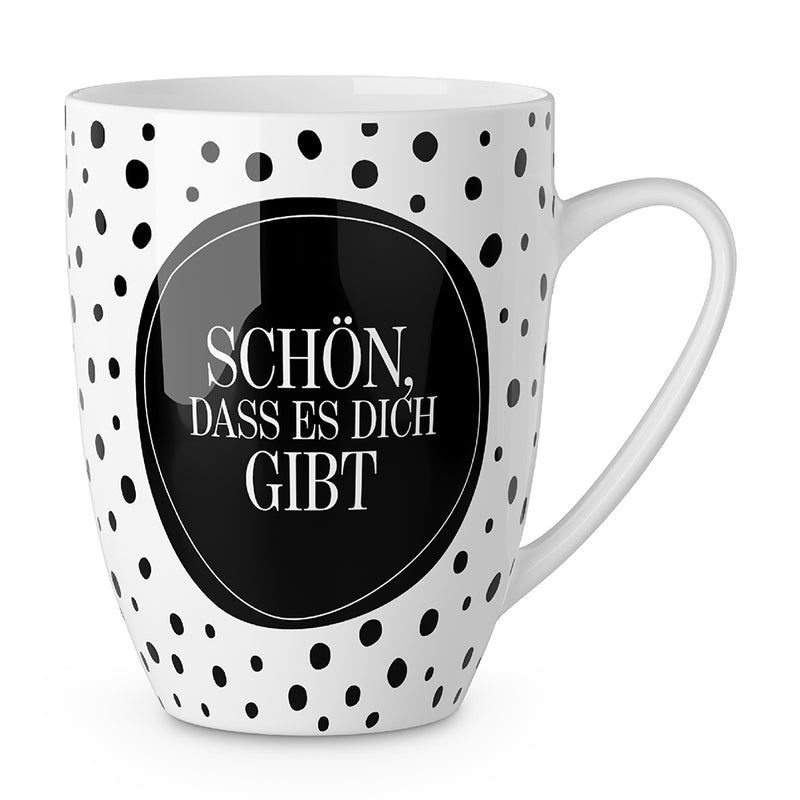 Becher Schön, dass es Dich gibt gepunktet