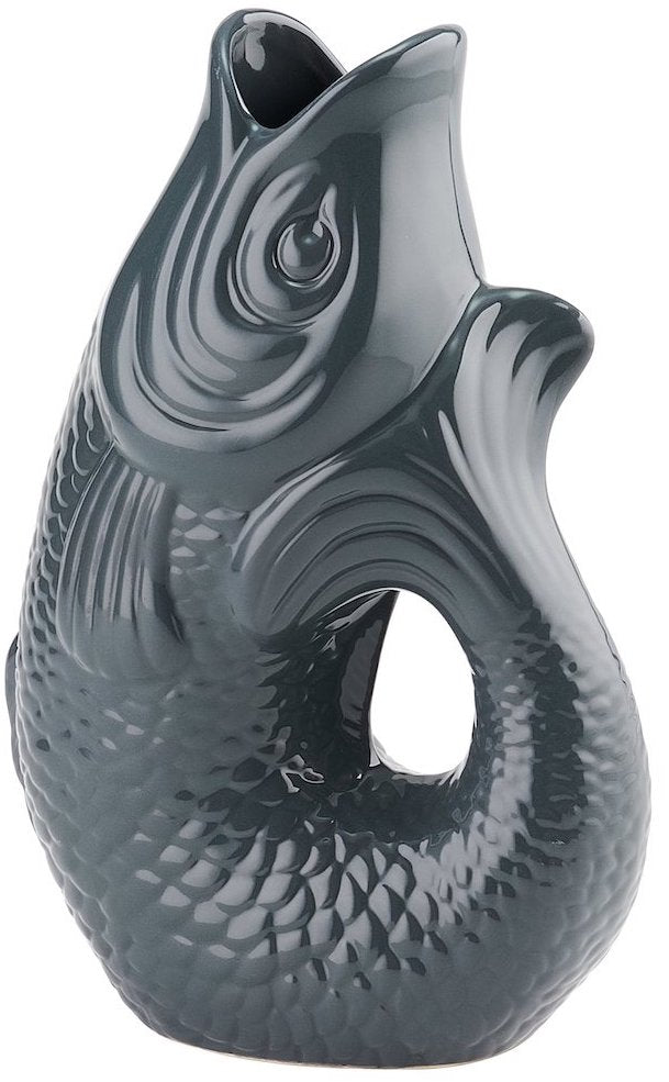 Vase Monsieur Claude dunkelgrau groß