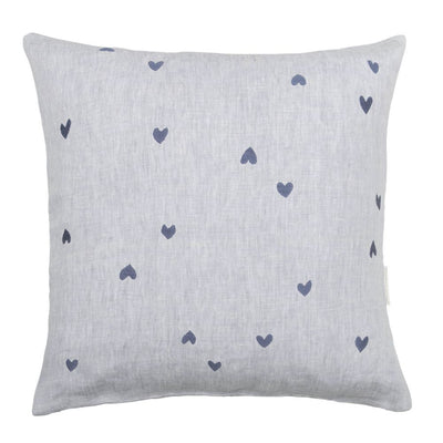 Bastion Collections Kissenhülle Blue all Hearts 60 x 60 cm