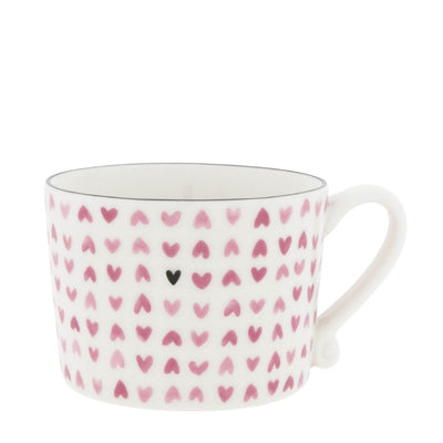 Bastion Collections Tasse Watercolour Hearts all over