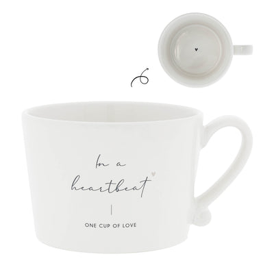 Bastion Collections Tasse In a heartbeat schwarz