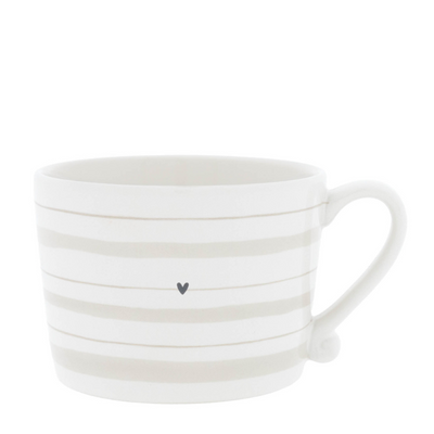 Bastion Collections Tasse Watercolour Natural Stripes