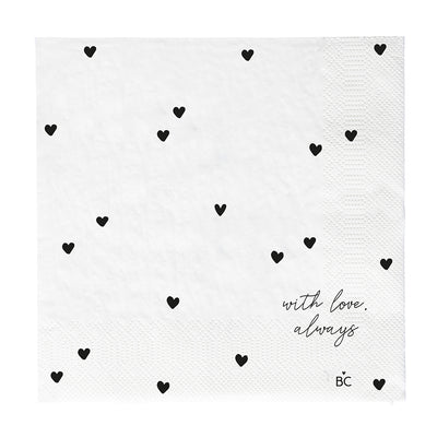 Bastion Collections Papierserviette With love, always Groß