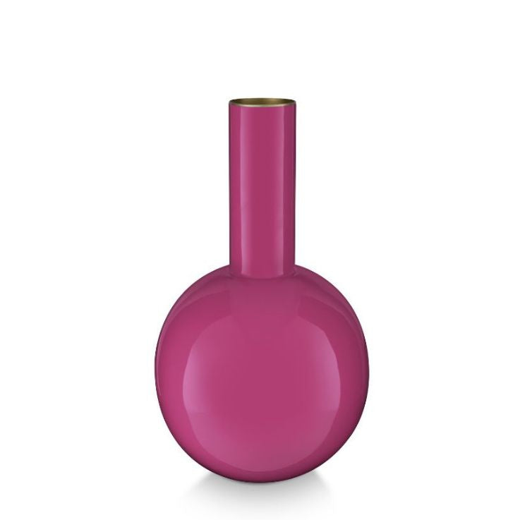 Pip Studio Metall Vase pinkfarben 26 cm