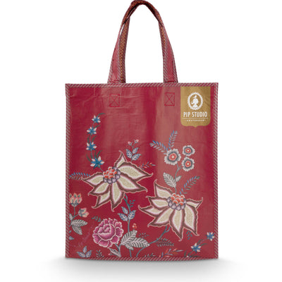 Pip Studio Tasche Flower Festival dunkelrosa