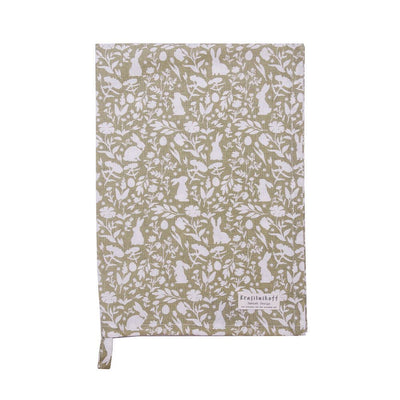 Krasilnikoff Geschirrhandtuch Wildhasen beige