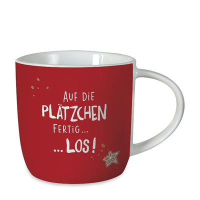 Gute Laune Tasse Weihnachten Auf die Plätzchen