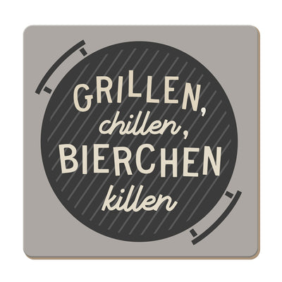 Korkuntersetzer Grillen