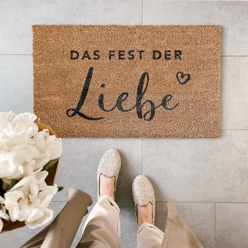 Eulenschnitt Kokos Fußmatte Fest der Liebe