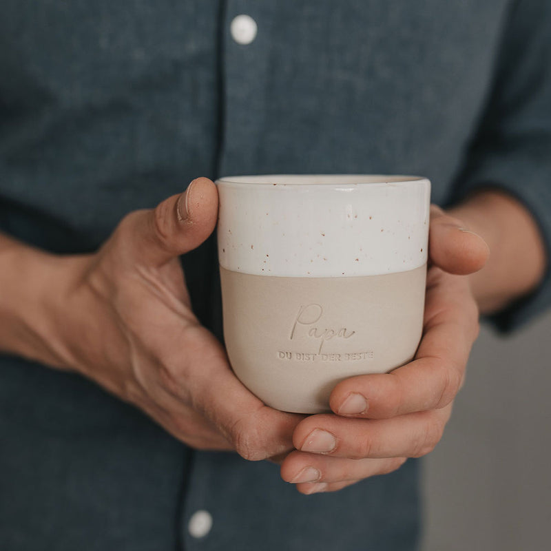 Eulenschnitt Becher Papa Du bist der Beste limitiert