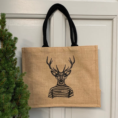 Jute Shopper Team Rudolph naturfarben